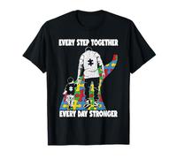 Strong Together Father Son Autistic Boy Autism Awareness Dad T-Shirt