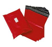 Strong Tough Mailing Bags - Sticky Self Seal Flap - Poly Plastic Polythene for Postal Postage Packaging Courier Mail Pouch Sacks - Premium Quality (22x30" (550x750mm), Red, 100)