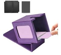 Strong Trading Card Case Featuring Closure and Soft Inner Layer for Game Security PU Leather Card Case