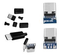 Strong USB 14Pin Female Sockets 4 Solder Point 512Ω 5.1KΩ Resistors 24P Board For Multipurpose Use Speed Data Transfer Usb C Sockets