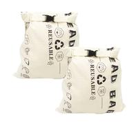 Strong Washable Bread Pouches for Kitchen Arrangement Produced From Breathable Cotton Featuring Safe Wax Inner Layer Food Grade Bread Bag