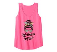 Strong Wellness Squad Pretty Fitness Diva Girls Vibes Crew Tank Top
