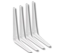 Strong White London Shelf Brackets Shelving 4x3 5x4 6x5 8x6 9x7 10x8 12x10 14x12 Various Pack Sizes - Citystores (4, 5x4)