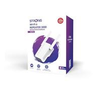 STRONG WiFi 6 AX3000Mbps WiFi Extender Booster, Dual Band Wireless Internet Booster, Gigabit Ethernet Port, WiFi Booster Range Extender, Access Point, 5dBi High-Gain Antennas, Easy setup, WPS