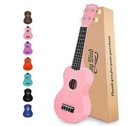 Strong Wind Soprano Ukulele 21 Inch Basswood Ukeleles for Beginners Four Strings Hawaiian Guitar Valentine's Day Ukulele for Adults Teenagers Pink