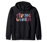 Strong Women Feminist Empowerment Womens Rights Zip Hoodie