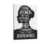 Strong Women Have Standards Wall Art, Women-themed Print, Empowering Poster, Inspirational Canvas Picture Poster Decorative Painting Canvas Wall Posters And Art Picture Print Modern Family Bedroom Dec