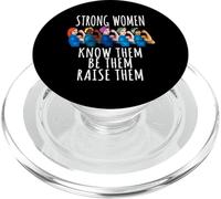 Strong Women Know Them Be Them Raise Them Rosie Riveter PopSockets PopGrip for MagSafe