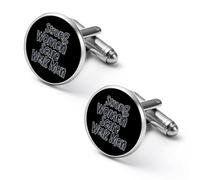 Strong Women Scare Weak Men Shirt Cufflinks for Men Cuff Links Tie Father Husband Wedding Business 1.7cm