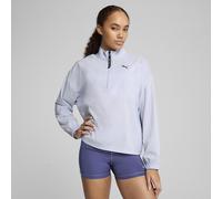 STRONG Zip-Up Collar Sweatshirt Light Blue