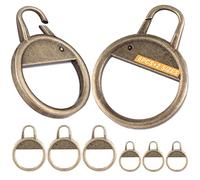Strong Zipper Pull Replacement Heavy Duty Zipper Handle Zipper Pull Fixer Zipper Tab Repair for Jacket Coat Shoes Luggage Suitcases Bag 6PCS Heavy Duty (Bronze)