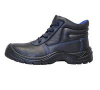 strongAnt Unisex Adults High-top Leon Safety Boots S3 Leather Work Steel Toe Cap and Steel Midsoles Anti-Slip Lace-Up Black 12.5 UK