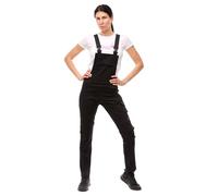 strongAnt Women's Stretch Work Overalls with Knee Pad Pockets, Black, Grey, Pink, Cotton Cargo Pants for Women, 12