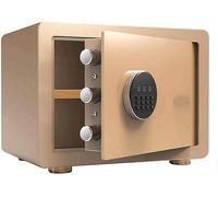 strongbox Electronic Digital Safe Deposit Box Solid Steel Structure Hidden in the Lock Bolt Lock Wall Anchor for Home Office Hotel Business Jewelry Cash strongbox (Black A)