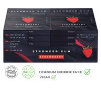 Stronger Gum Strawberry Sugar Free Vitamin D3 & K2, 120 pieces - 1