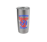 Stronger Heart Warrior Congenital Heart Defect CHD Awareness Stainless Steel Insulated Tumbler