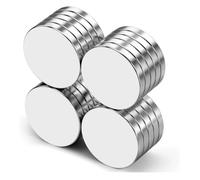 Stronger Hold for Everyday Use | MAGNETEKSAN 50 Pack 10mm x 3mm Neodymium - Ultra-Strong N35 Fridge & Whiteboard Magnet - Flat & Tiny Magnets for Crafts, DIY, and Office