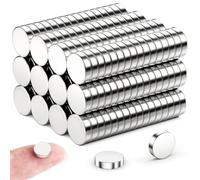 Stronger Hold for Everyday Use | MAGNETEKSAN Neodymium - Ultra-Strong N35 Fridge & Whiteboard Magnet - Flat & Tiny Magnets for Crafts, DIY, and Office (8x2mm (50 Pcs))