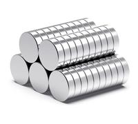 Stronger Hold for Everyday Use | MAGNETEKSAN Neodymium - Ultra-Strong N35 Fridge & Whiteboard Magnet - Flat & Tiny Magnets for Crafts, DIY, and Office (10x2mm (50 Pcs))