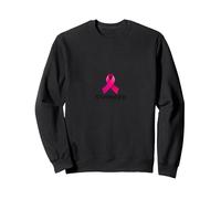 Stronger Than Cancer Breast Cancer Awareness Support Sweatshirt, Adult Unisex, Black, M