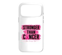 Stronger Than Cancer Pink Ribbon Breast Cancer Hope Case for iPhone 17 Pro Max
