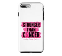 Stronger Than Cancer Pink Ribbon Breast Cancer Hope Case for iPhone 7 Plus/8 Plus