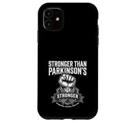 Stronger Than Parkinson's Awareness Raised Fist Ribbon Case for iPhone 11