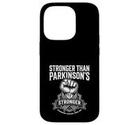 Stronger Than Parkinson's Awareness Raised Fist Ribbon Case for iPhone 14 Pro