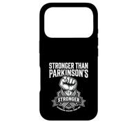 Stronger Than Parkinson's Awareness Raised Fist Ribbon Case for iPhone 17 Pro
