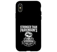 Stronger Than Parkinson's Awareness Raised Fist Ribbon Case for iPhone X/XS