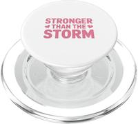 Stronger Than The Storm Christian Faith Message PopSockets PopGrip for MagSafe