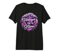 Stronger Than the Storm - Cross Design Premium T-Shirt