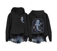 Stronger Than The Storm Hoodie Whale Sharks Graphic Jumpers Christian Beach Long Sleeve Hoodies Jumpers for Women UK