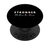 Stronger Than The Storm Inspirational Motivational print PopSockets Adhesive PopGrip
