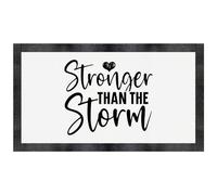 'Stronger Than The Storm Motivational Text' Pet Feeding Mat (PM00027814)