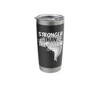Stronger Than The Storm Motivational Tornado Stainless Steel Insulated Tumbler