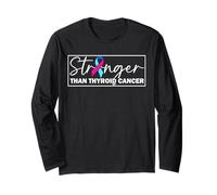 Stronger Than Thyroid Cancer Awareness Long Sleeve T-Shirt