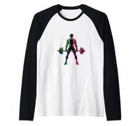 Stronger Than Yesterday Motivational Fitness Gym. Raglan Baseball Tee