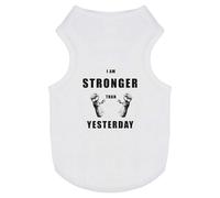 'Stronger Today, Unbreakable Tomorrow' Pet Dog/Cat T-Shirt (PT00138016)