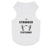 'Stronger Today, Unbreakable Tomorrow' Pet Dog/Cat T-Shirt (PT00138019)
