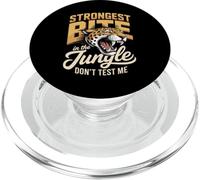 Strongest Bite In The Jungle Dont Test Me Leopard PopSockets PopGrip for MagSafe