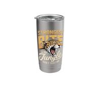 Strongest Bite in The Jungle Dont Test Me Leopard Stainless Steel Insulated Tumbler