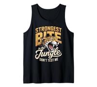 Strongest Bite in The Jungle Dont Test Me Leopard Tank Top