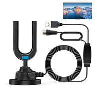 Strongest Indoor TV Aerial,Waterproof,Sun-proof,Lightning-proof And Cold-resistant Design,Strong Signal,TV Aerial Indoor With 26Ft Coax Cable TV Signal Booster,for Smart TV