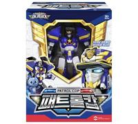 Strongest Police Mini Force Action Figure - Patrol Cop 패트롤캅 with Spark Revolver, Badge, and Display Stand