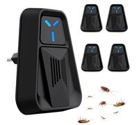 Strongest Ultrasonic Mosquito Repellent, Triangular Pest Repeller Plug in, Indoor Plug In Repellet for Mosquito/Spider/Rat/Mouse/Fly/Insect/Cockroaches, Safe for Kids & Pets