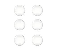 Strongest Wall Door Handle Stopper 5 cm Set 6 Pieces of Clear Rubber Door Knob Round Wall Shield Cushion Quiet Wall Protector for Door Handle.Guard Door Bumper Wall Protector Silencer Self Adhesive