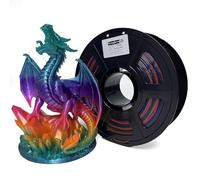 Stronghero3D PETG 3D Printer Filament 1.75mm,Multi Color,Translucent Rainbow Gem,1kg(2.2lbs) Accuracy +/-0.05mm