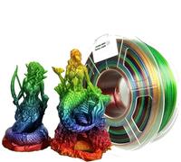 Stronghero3D PETG 3D Printer Filament 1.75mm,Multicolors,Translucent Rainbow,1kg(2.2lbs) Accuracy +/-0.05mm for ender3 Cr10