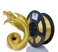 Stronghero3D PETG Filament 1.75mm, Co-Extruded Silk Gold, PETG Core with PLA Shell 3D Printer Filament, Glossy Gold Filament for FDM 3D Printing, 1kg Spool